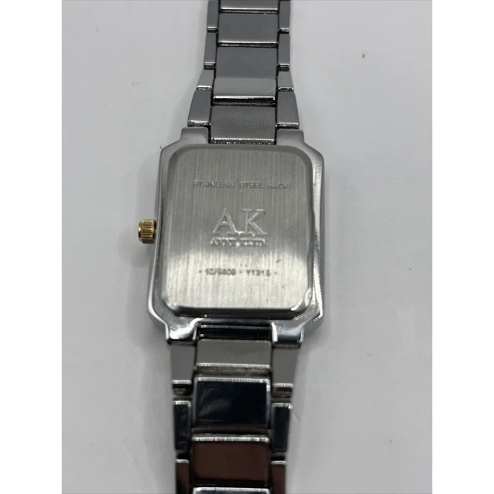 Anne Klein Women's MOP Dial Quartz Watch Swarovski Crystals 10/9609- New Battery